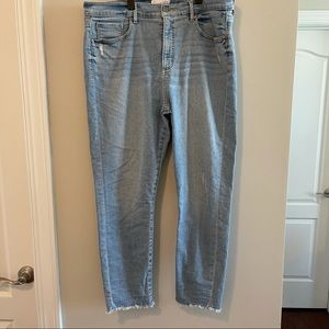 loft High Waist skinny distressed jeans 14